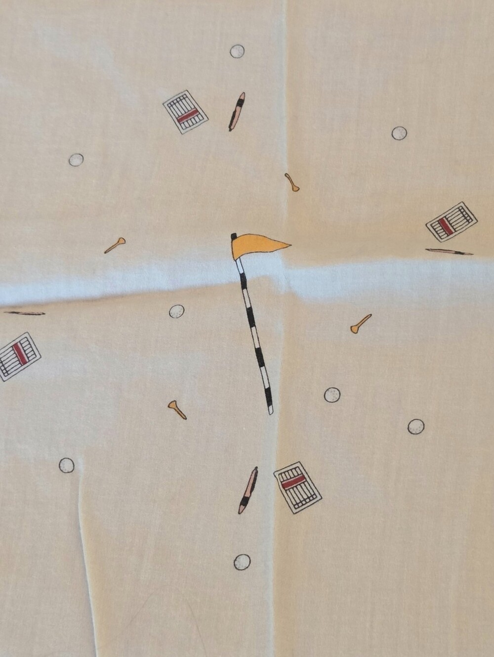Burberry Golf Print Handkerchief 19" Hanky Lady Golfer Bandana Pocket Square - Picture 12 of 14